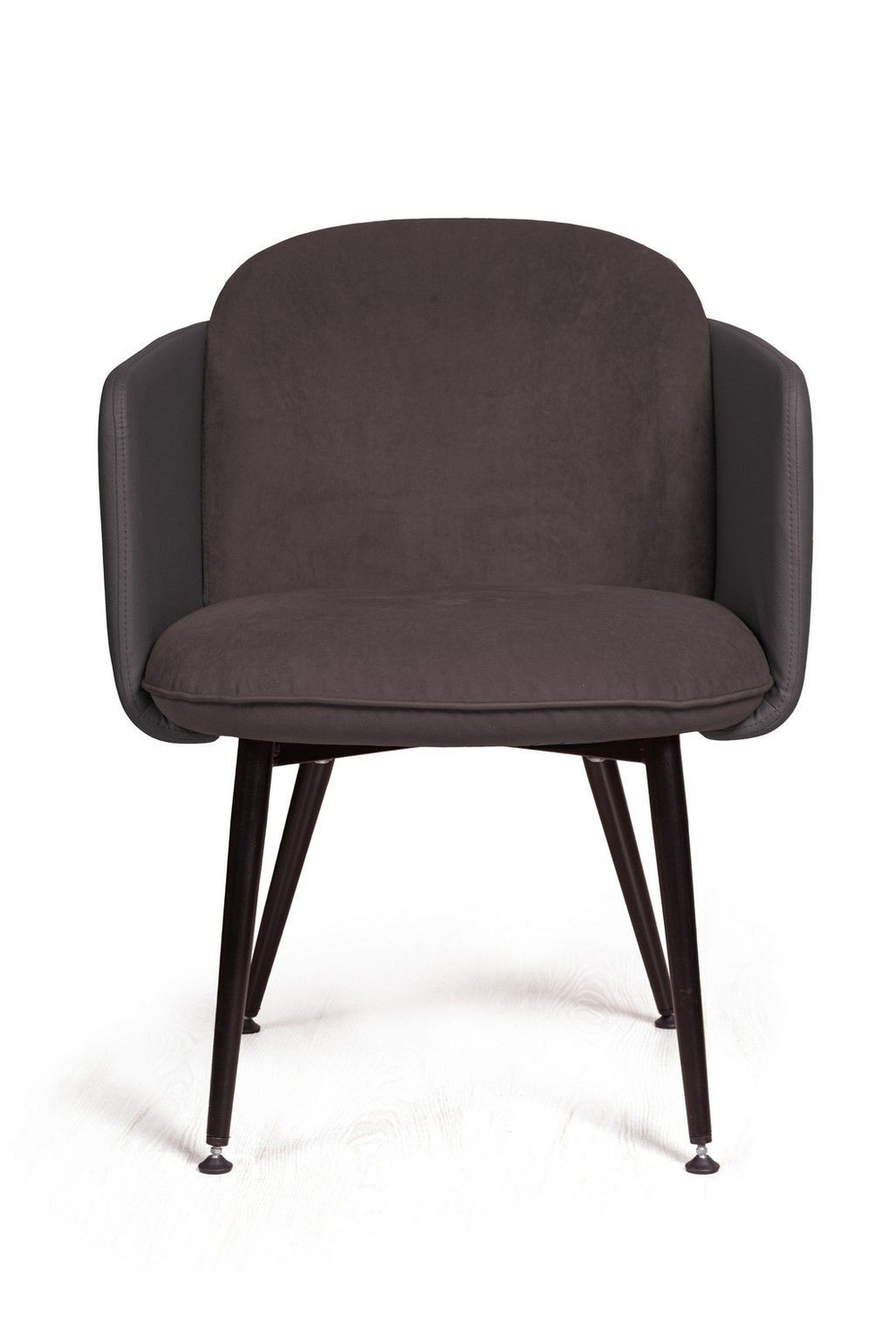 Стул с подлокотниками Phoenix (Феникс), ткань комбинированная с экокожей, черный