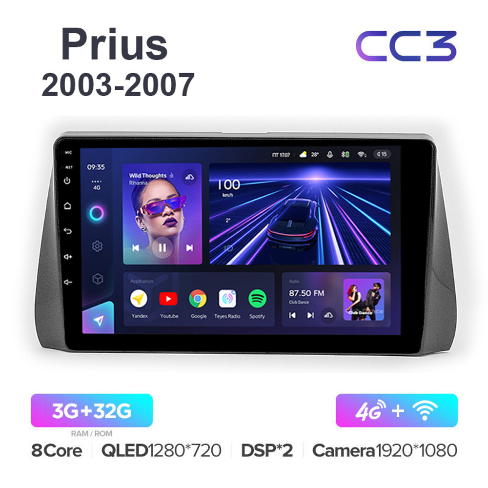 Teyes CC3 9"для Toyota Prius 2016+