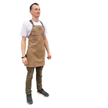 Фартук столярный, RUBANKOV, модель 6, тканевый, светло-коричневый
