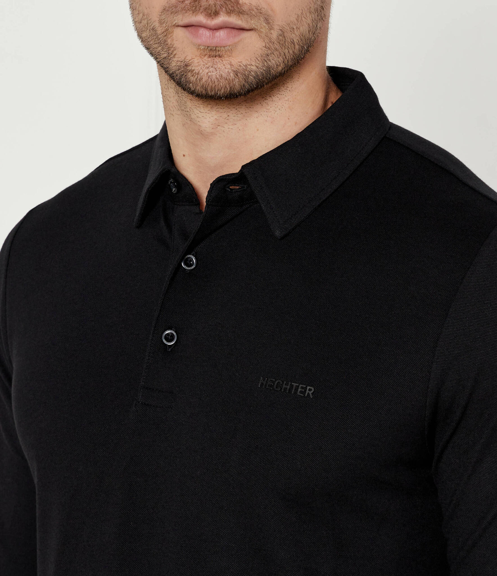Поло Hechter Paris - черный(74020-142908)