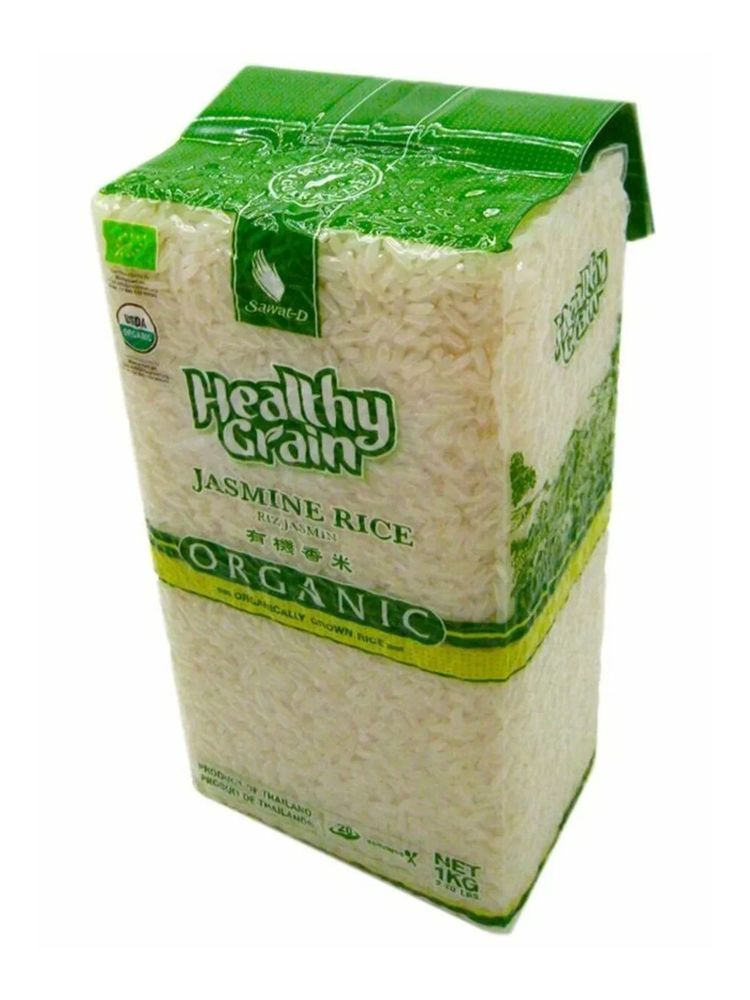 Рис Sawat-D Organic Жасмин тайский белый 1 кг, 2 шт