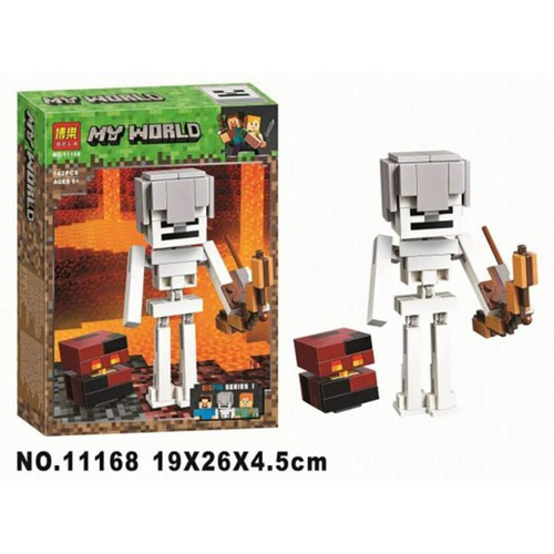 Конструктор Майнкрафт "Скелет из кости" 142 дет.