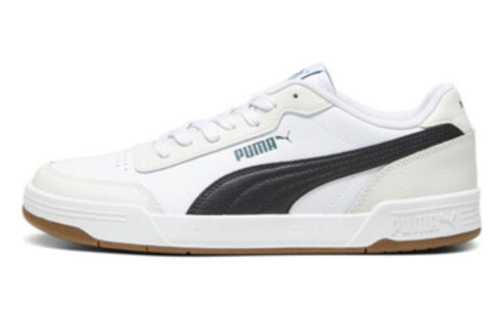 PUMA Caracal all-match non-slip wear-resistant low-top sneakers for men and women the same style Puma white-black-christmas green-gray