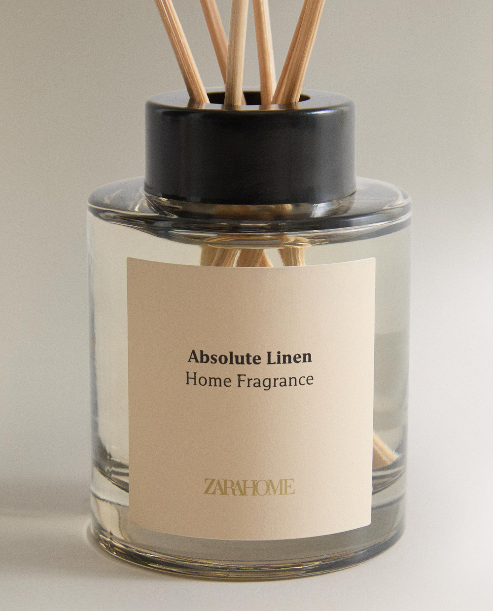 Zara Home Аромадиффузор Absolute Linen 100 мл, тростниковые палочки микадо, аромат парфюмированный, Золотой