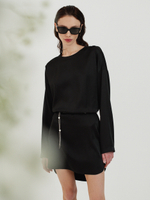 Платье мини с фигурным низом