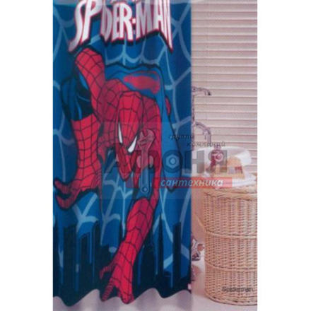 Штора для ванной "ZALEL" ФОТОПРИНТ DISNEY Spiderman 180х200