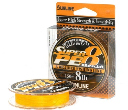 Шнур Sunline Super PE 8 Orange 150 м 20lb 10кг