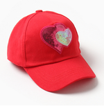 Кепка для девочки с пайетками цв.красный, р. 52/ 9949867 MINAKU