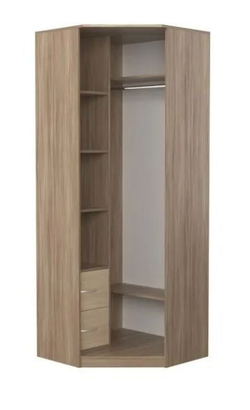 Шкаф 2-х створчатый Дуэт Люкс без зеркала Венге/дуб