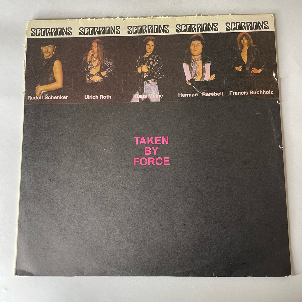 Винтажная виниловая пластинка LP Scorpions Taken By Force (Россия 1994)