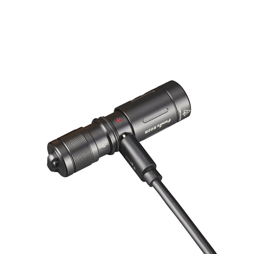 Фонарь Fenix E02R, черный