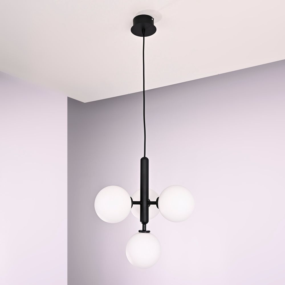 Подвесной светильник RAFFIN 4 White Black