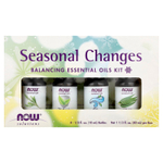 NOW Foods, Solutions, Seasonal Changes, набор сбалансированных эфирных масел, 4 флакона, 1/3 жидк. Унции (10 мл) каждый