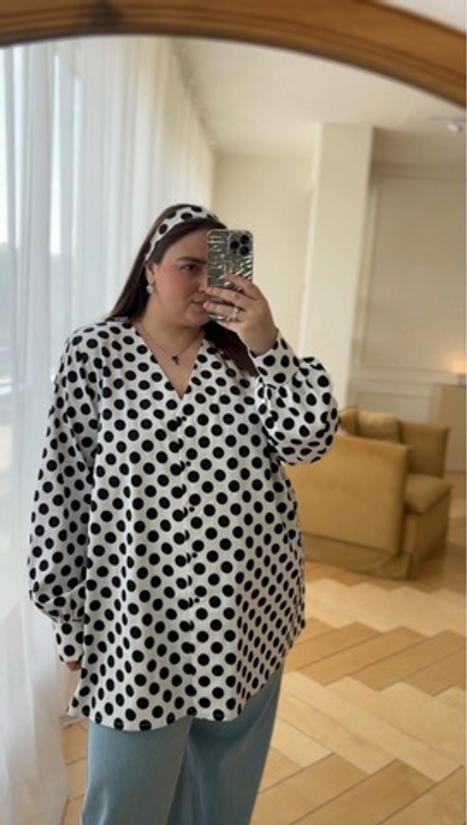 Блуза в горох