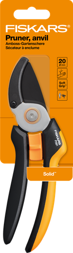 Секатор FISKARS Solid P361 черный/оранжевый