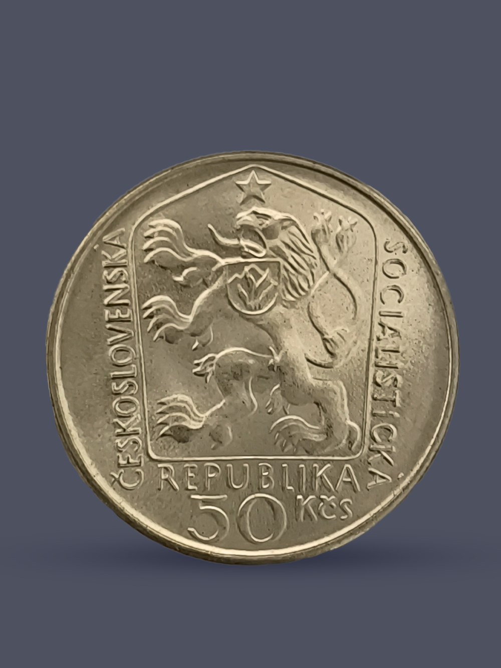 Монета 50 крон (korun) 1975 "100 лет со дня рождения Станислава Костка Неймана"