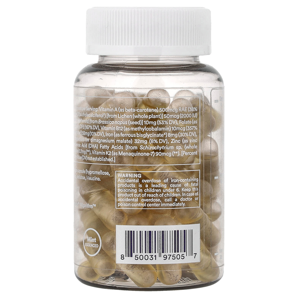 Ritual, Essential for Women, мультивитамины для послеродового периода, со вкусом мяты, 60 веганских капсул