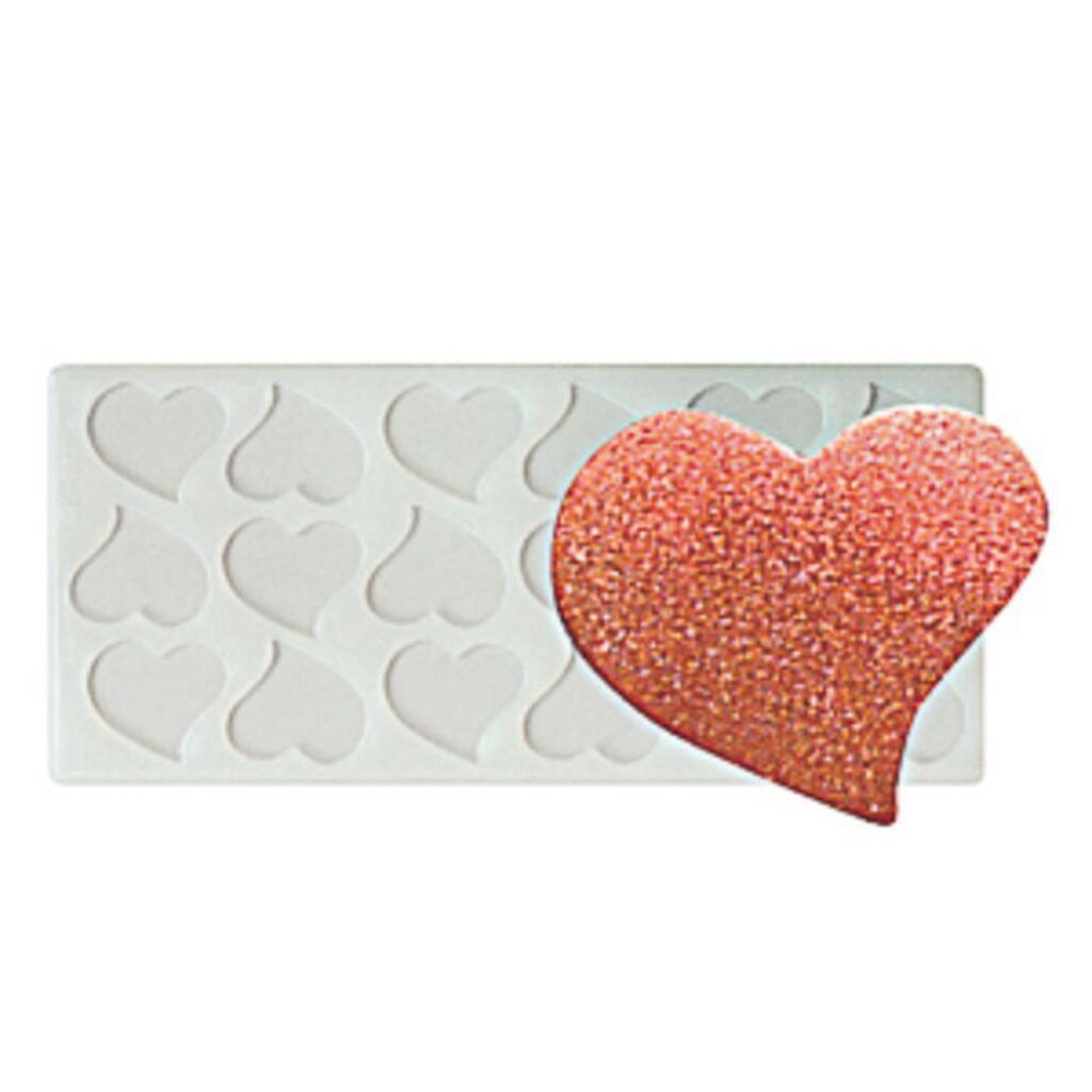 Форма кондитерская "Сердце" 18 ячеек 35*30 мм силикон P.L.