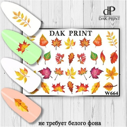 Наклейки для ногтей слайдер дизайн W 664