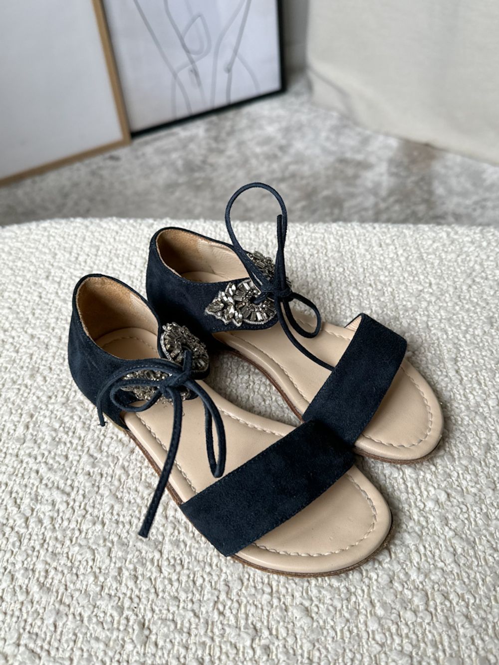 Замшевые босоножки Ermanno Scervino, 31,5