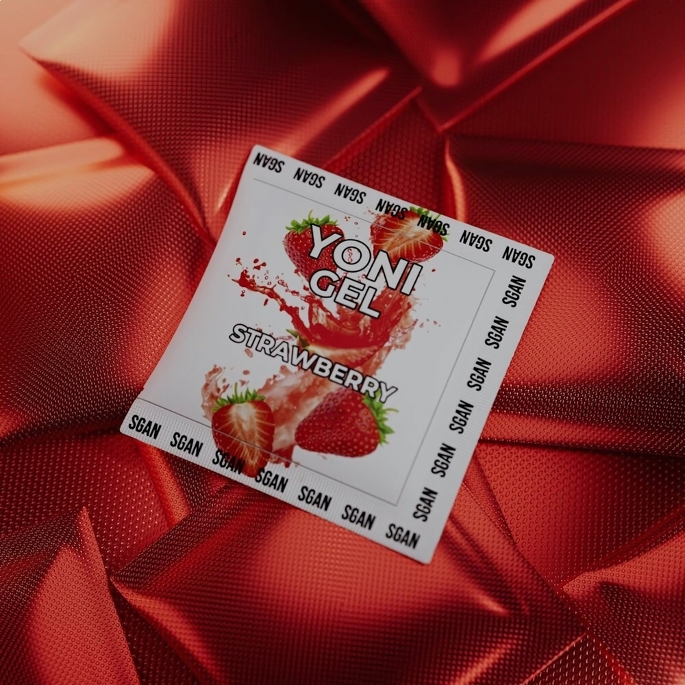 Саше лубриканта для орального секса SGAN со вкусом клубники - 5 мл.