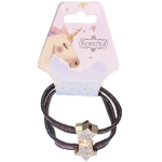 Резинки для волос 2шт «МАЛЬТА», звездочки, микс 6 цветов, d-5,5см (подвес Единорог)