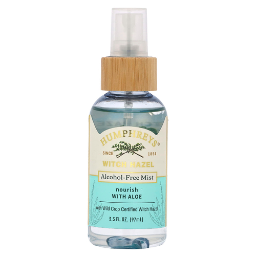 Humphreys, Witch Hazel, спрей без спирта с алоэ, 97 мл (3,3 жидк. унц.)
