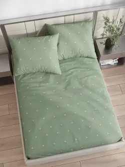 Постельное белье перкаль Сказка "Creeper" 1,5-сп Наволочка 50х70 см 1 шт Простынь на резинке 90x200 смПододеяльник 145x215 см