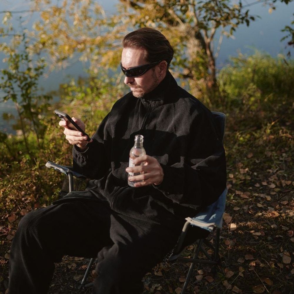 Рубашка Смерч #7 на молнии черная