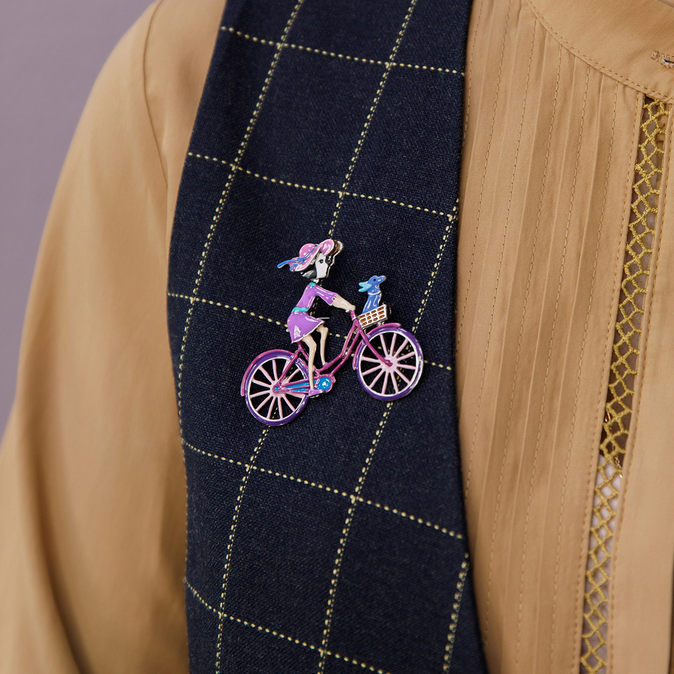 Брошь Shadore Велосипед XZ2294.11 V/S