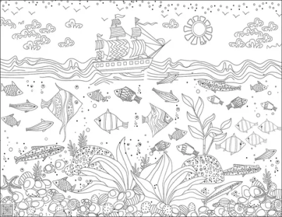 Цифровое панно ID Wall Раскраска "Морские обитатели"