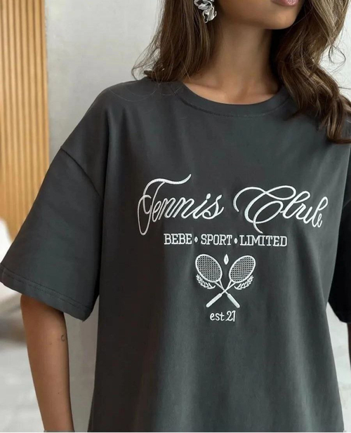 Футболка с вышивкой Tennis clube