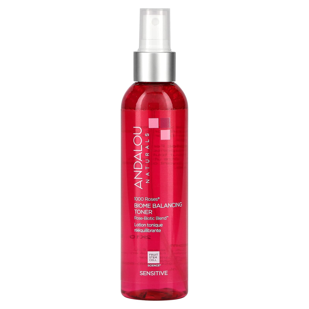 Andalou Naturals, 1000 Roses, балансирующий тоник Biome, для чувствительной кожи, 178 мл (6 жидк. унц.)