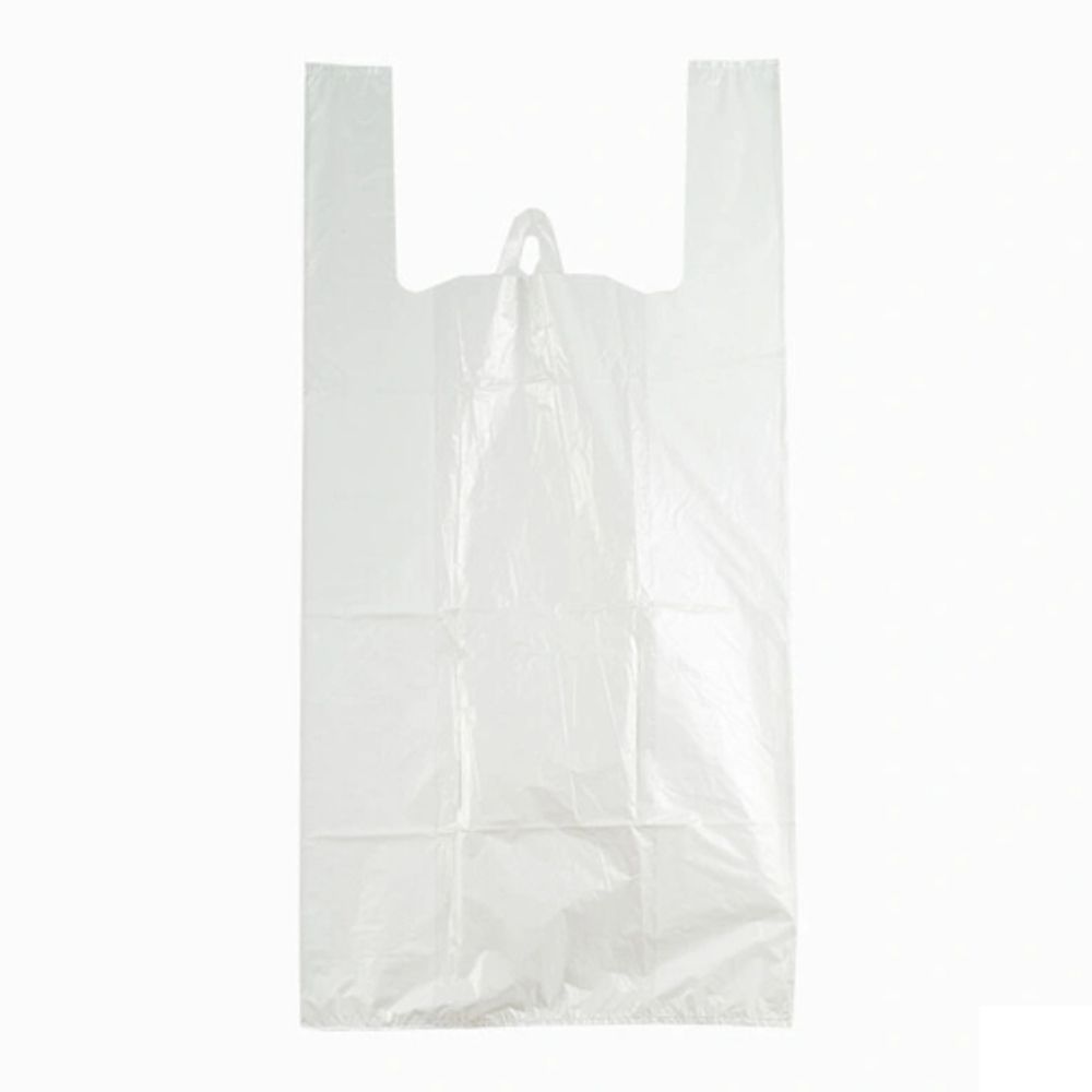 Пакеты-майки 30+16х60см 17мкм белые (100/1000шт)