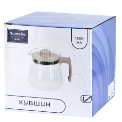 Кувшин с крышкой-фильтром v=1500 мл (индивидуальная упаковка)
