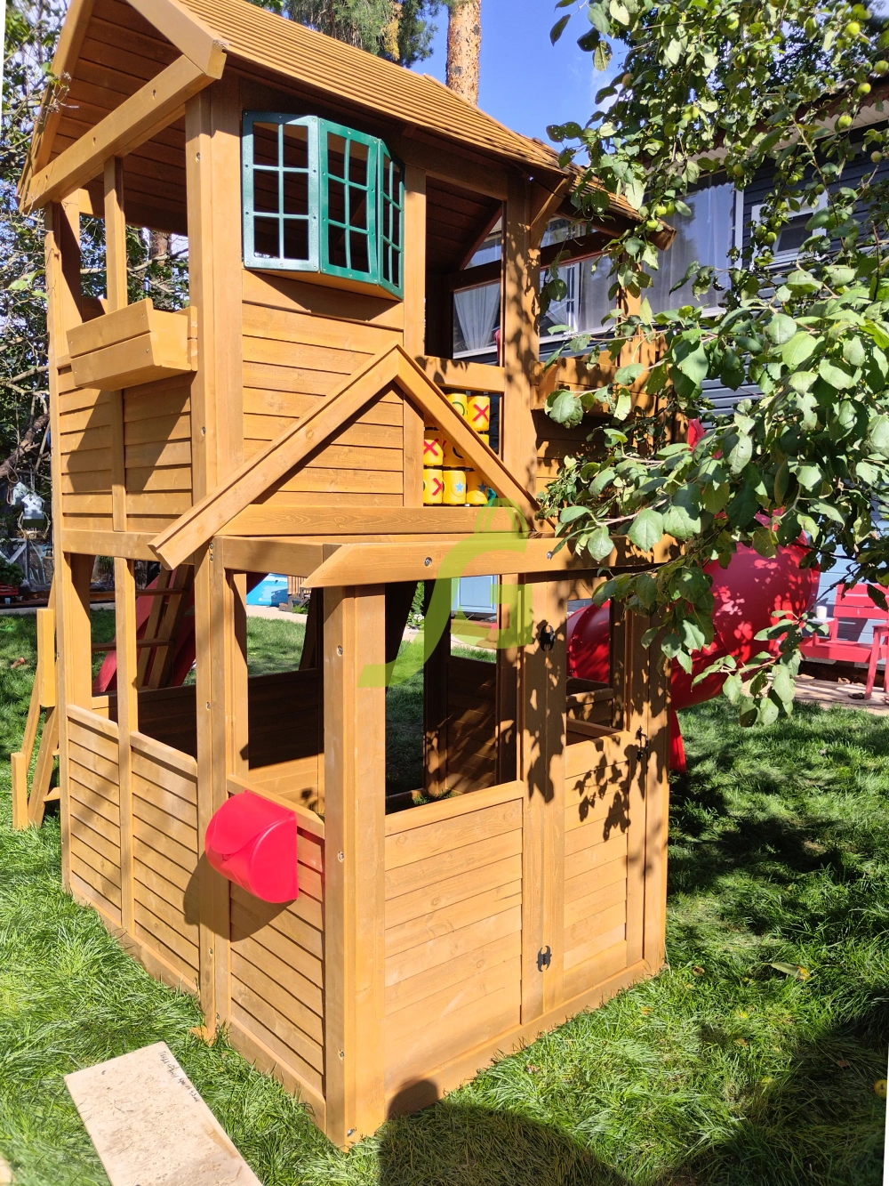 Детская площадка Клубный домик 3 с трубой