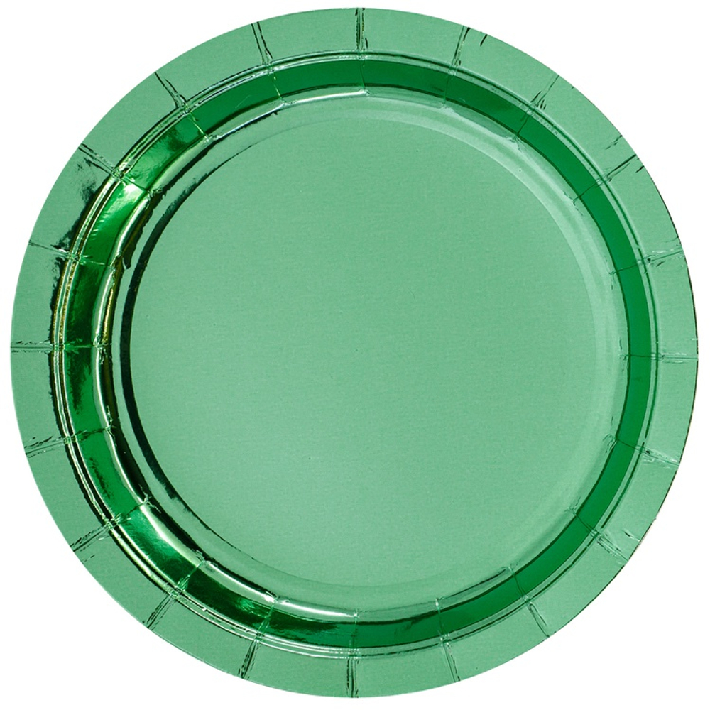 Тарелка фольг мятная 17 см 6 шт