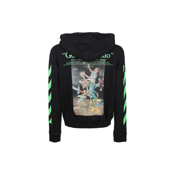 OFF-WHITE SS20 Graphic Print Cotton Zipped Hoodie