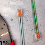 Универсальная клемма СМК 222-412, 2-проводная прозрачная 0,08-2,5/4 мм² (блистер 10 шт/уп) REXANT