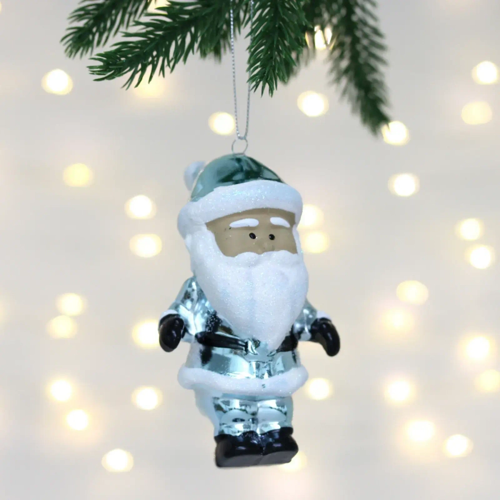 Елочная игрушка «Очаровательный дедушка» 7*6*12 см, Голубой