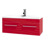 Тумба под раковину, МАДРИД 100 М, 2 ящика, бордовый, (премьер)