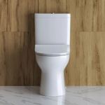 Унитаз-компакт безободковый с сиденьем BelBagno STEAM BB130CPR + BB130T