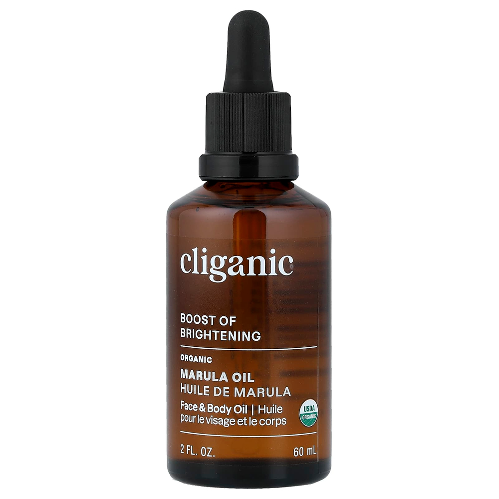Cliganic, Boost of Brightened™, органическое маруловое масло, 60 мл (2 жидк. унции)