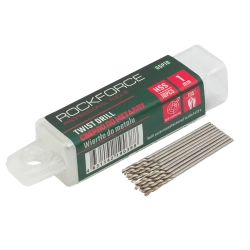 Сверло по металлу 1.0мм HSS(10шт), в пластиковом футляре RockForce##Rock FORCE RF-DSP10