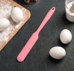 Лопатка-палетка силиконовая 24,5 см, цвет МИКС