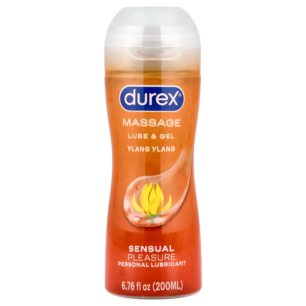 Durex, Sensual Pleasure, смазка для лица, иланг-иланг, 200 мл (6,76 жидк. унции)
