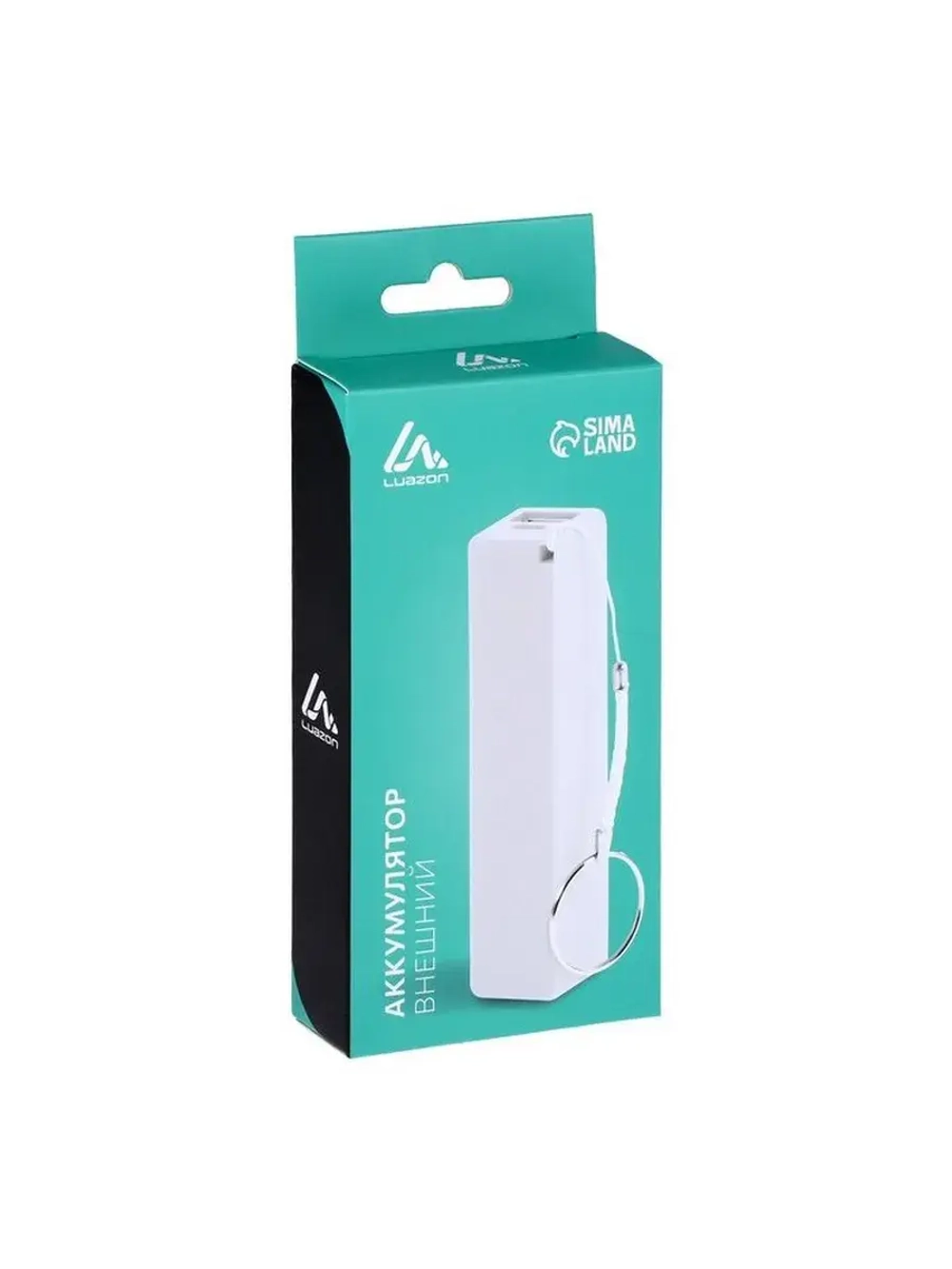 Внешний аккумулятор Luazon PB-03, 2200 мАч, USB, 1 А, крепле