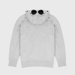 Худи на молнии C. P. Company Diagonal Raised Fleece Google Grey