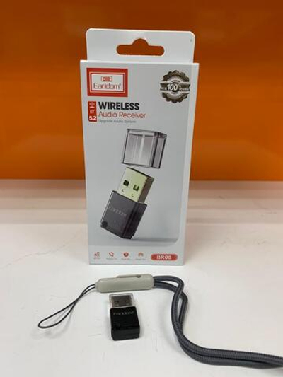 Ресивер Earldom, ET-BR08, пластик, Bluetooth, микрофон, цвет: чёрный