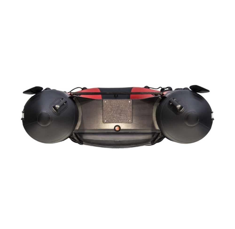 Лодка ПВХ Ривьера Компакт 3200 НДНД красно/черный